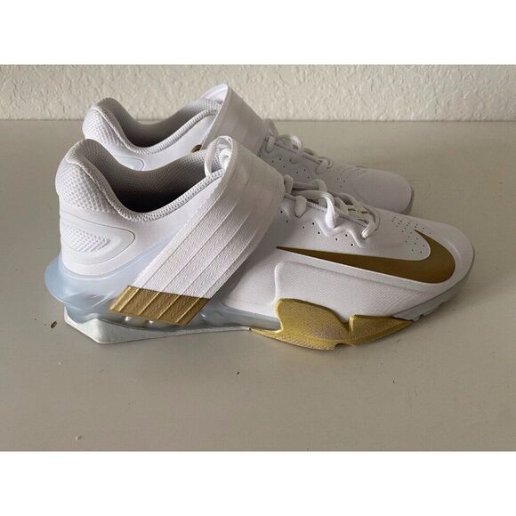Nike Savaleos White Metallic Gold‎ Weightlifting Shoes CV5708-101 Men’s Sz 10.5 main image 4